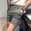 Mannen shorts stip patroon Koreaanse mode zomerbroek casual streetwear bermuda slank fit nieuwe trend zomer