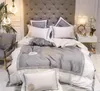 Grau-weißer Modedesigner-Bettbezug, Winter-Samt-Blatt, Bettdecke, Kissenbezug, Queen-Size-Bettdecke, 3188978