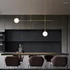 Avizeler Modern Yemek Odası Bakır Led Chandelier Nordic Living Asma Lamba Yatak Odası Işıkları Çalışma Cam Top Aydınlatma Armatürü