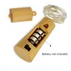 Strings 2m 20 LED Light Cork-shaped Cork Glass Wine Copper Wire Button Battery String For Christmas Wedding Decoration