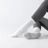 Schnell trocken atmungsaktive Strick -Sportsocken Knöchel Fußwärmer mit PVC Grip Anti Slip für Frauen Fitness Yoga