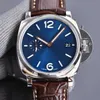 Luxury Watch Pam 1274 Mens Automatic 42mm Dial Blue Color Mechanical Leather 316l Fine Steel Luminous