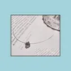 Pendant Necklaces Fashion Transparent Invisible Fishing Line Cubic Zircon Round Pendant Choker Necklace 6Mm 8 Mm For Wome Carshop2006 Dhmp9