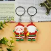 Keychains 2022 activity presents small gifts creative cartoon santa claus Key Chain Pendant