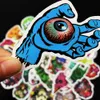 50pcs kafatası kask çıkartmaları DIY Bagaj Dizüstü Bilgisayar Kaykay Motosiklet Bisiklet Sticker için Graffiti Çıkartmaları Paket