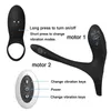 Seksspeeltje stimulator Massager voor volwassenen, penisvibrator met cockring, paarvibratie, afstandsbediening, vagina, clitorisstimulator, Langdurig erectiespeelgoed