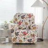Stuhlhussen 4 Stück in 1 Split Recliner Sofabezug Stretch Blumendruck Spandex Lazy Boy Sessel Schonbezüge Couch für Wohnzimmer