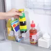 Hooks 4 Pcs Refrigerator Storage Divider Free Combination Plastic Sorting Partition Plate Drawer Kitchen Accessories Tool