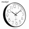 Relógios de parede mcdfl moderno silencioso para a sala de estar Minimalista Relógio de bateria Operado Decoração de casa Luxo Relógio analógico Quarto 220930
