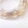 Strings 10m 20m 30m 50m Waterdichte koperen LED -string DC12V met DC Connector Fairy Light Holiday Decoration Outdoor Street Garden