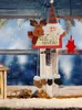 Décorations de noël en peluche, ornements d'arbre, poupées décoratives, pendentifs bonhomme de neige, décoration suspendue