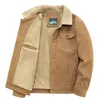 Mensjackor Militär vindbrytare Jackor Man Coat Winter Tactical Clothing Heat Fleece Casual Windbreak Cardigan 220930