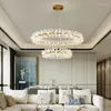 Kroonluchters Clear Crystal Led Round Lamp woonkamer