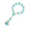 Bébé Bracelet Bijoux Ange baptême favorise perle colorée faveur doigt chapelets baptême faveur recuerditos para bautizo doigt chapelets 2268 E3