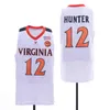 GLA A3740 5 Kyle Guy Virginia Cavaliers Jerseys 12 De'Andre Hunter Uva College Basketball Jersey Men