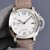 Luksusowy zegarek Pam 1314 Męskie automatyczne zegarek 45 mm wybieranie białego koloru fabrycznie ruch mechaniczny 316L drobna stalowa świetna