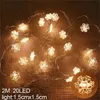 Christmas Decorations 2M 20LED Santa Claus Snowflake LED Light String Christmas Decoration For Home Xmas Tree Ornament 2022 Navidad Kids Gift New Year