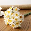 Decorative Flowers Living Room Wreath Wedding Artificial Plant Narcissus Daffodil Fake Home Decoration