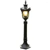 Lámpara de césped impermeable para exteriores, comunidad Retro europea, parque, camino, hogar, jardín, Villa, patio