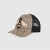 Ball Caps Designer Herren Baseball Caps Marke Tiger Kopf Hüte Biene Schlange Gestickte Knochen Männer Frauen Casquette Sonnenhut Gorras Sport Mesh CapN8P3