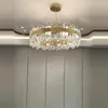 Chandeliers LED Postmodern Crystal Round Designer Hanging Lamps Chandelier Lighting Lustre Suspension Luminaire Lampen For Foyer