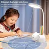 Table Lamps 2400mAh Rechargeable Desk Lamp LED Kids Eye Protection Light 3 Color Modes Stepless Dimming Touch Read Study