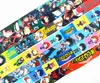 Correas de teléfono celular Charms New hot 10pcs Popular Cartoon Anime My Hero Academia Cordón para llaves Correa móvil ID Badge Holder Cuerda Anime Llavero