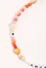 Choker Diy Letter African Vinyl Moda Amore Necklace Women Orange Freshwater Pearl Beads Heishi Wholesale