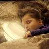 Nattlampor LED 3D Tryckt Moon Lamp Saturn Lamp USB Laddningsbar fj￤rrkontroll Kontrollutrymme Dekor L￤tt g￥va f￶r barn Baby Girls Boys