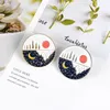 Yinyang Day Night Sun Moon Brosch Pins Emamel Lapel Pin For Women Men Top Dress Cosage Fashion Jewelry Will and Sandy