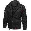 Herrjackor vinter mode inner fleece förtjockad varm huva löst plus storlek casual sport utomhus motorcykel punk 220930