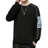Hip Hop Sweatshirt Keine Kapuze Koreanische Mode Frühjahr und Herbst Kleidung Für Männer Crewneck Sweatshirt Langarm Shirts Streetwear