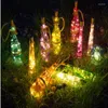 Strings 2m 20 LED Light Cork-shaped Cork Glass Wine Copper Wire Button Battery String For Christmas Wedding Decoration