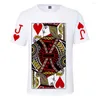 Erkekler T Shirt Poker 3D T-Shirt Erkek Kadın Varış Kısa Kollu Moda Sıradan Maçlı Gömlek Yaz Erkekler/Kızlar O-boyun genç tees