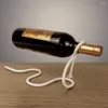 Wohnkultur Kreative Abgehängte Seil Wein Rack Serpentin Schlange Halterung Flasche Halter Bar Schrank Display-ständer Regal Geschenke