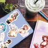 50 Pçs Hentai Sexy Anime Adesivos Kawaii Hot Lady Loli Adesivo de Vinil Decalques Estéticos À Prova D' Água para Adolescentes Meninos Adultos