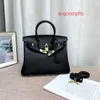 Designer Bags Herme Luxury Genuine Leather Women's Single Shoulder Handbags New top layer cowhide litchi pattern bag com