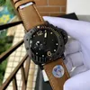 0 Pam 0616 Mens Automatic Watches 47mm Dial Black Color 2555 Mechanical Movement Carbotech Wristwatch Luminous