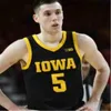 Gla A3740 Custom 2020 Iowa Hawkeyes 23 Josh Ogundele Kris Murray Keegan Murray 11 Tony Perkins Jack Nunge Basketball cousu Jersey NCAA College