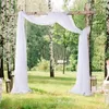 Curtain Wedding Arch Drape Fabric Sheer Chiffon Tulle Backdrop Living Home Drapery Ceremony Reception Swag Decoration