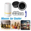 Tafelmatten Elektrische handheld Mason Jar Vacuüm Kit Universele klas Canning Food Made bijlage van benodigdheden Siliconen Seale O4X8