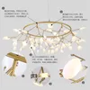 Pendant Lamps Nordic Lighting Living Room Chandelier Simple Modern Home Bedroom Firefly Restaurant Light Creative Personality Villa Lamp