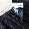 Pantaloni da uomo 2022 Autunno Inverno Uomo A Righe Cotone Lino Traspirante Ritagliata Vita Elastica Pantaloni Casual Retrò Marrone Abbigliamento Da Lavoro H005