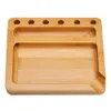 Handmade Natural Wood Rolling Tray With Three Angle 151x131 MM Tobacco Smoking Accessories Plate Wooden Grinder Tray