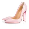 Designer High Heel Luxurys Designer Dress Shoes Styles Tacchi da donna Stiletto 6 8 10 cm Pompe di punta in pelle vera