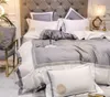 Grey and white fashion designer bedding cover Winter velvet sheet duvet pillowcase queen size comforter cover