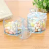 Gift Wrap European-style Plastic Candy Box Transparent Bow Decoration Cylindrical Small Storage Creative