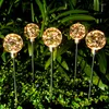 LED Solar Garden Light Lawn Lamp Outdoor Ball Reed Waterproof IP65 Copper Wire för landskap/trädgårdsdekoration