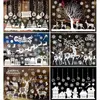 Christmas Decorations Color Window Stickers White Snowflake Cartoon Character Wall Shop No Trace Ornament