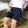 Short en lin hommes mode Streetwear couleur unie léger respirant Shorts vêtements d'été Cool mince court Homme